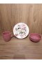 Mama Set / Breakfast for One Person 3 Pieces Dried Rose with Hearts - 2