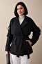 Kolu Epaulettes Black Short Coat