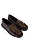Women's Genuine Leather Brown Loafer Shoes - 2