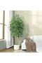 160cm Ficus Artificial Tree – Natural Trunk & Lifelike Leaves. Chic Ramadan home/office decor. - 7