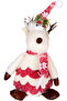 Christmas Ornament, Deer Figure, Red-White - 18X40 cm