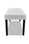 White High Quality Artificial Leather Bench - 2