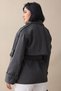 Kolu Epaulettes Cashmere Anthracite Short Coat - 4