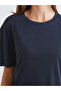 Crew Neck Modal Blended Women's T-Shirt - 5