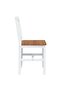 5 Piece Dining Set Brown and White - 7