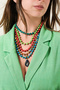Turqua Havlit and Turquoise Agate Ended Necklace - 5