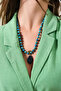 Turqua Havlit and Turquoise Agate Ended Necklace - 2