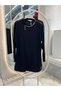 Women's Shoulder Zipper Detail and Chain Necklace Top Quality Tunic
