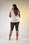 122153 Women's Plus Size Cashmere Vest Beige - 7