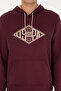Men's Regular Fit Hooded Claret Red Sweatshirt 50308129-Vr177 - 6