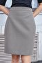 High Waist Above Knee Lightweight Stretch Fabric Stylish Fabric Pencil Skirt-Brown Houndstooth - 4