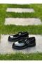 Black Patent Leather Banded Women's Casual Shoes - 7
