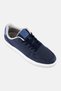 Men Brand Logo Lace Up Casual Shoes, Navy blue