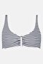 Women Non Padded Stripe Bikini Top, Multicolor - 2