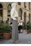 Smoked High Waist Pencil Skirt with Long Pockets and Button Detail Women's Classic Business Meeting Office Skirt - 3