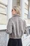 Women's Fur Collar Short Coat with Pockets and Elastic Back Zipper - Brown - 7