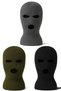 Knitted Knitwear Unisex Balaclava Set of 3 Khaki Black Anthracite