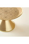 Embossed Iron Cake Stand - 20x14x12 cms - 6