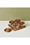 Round 4-Piece Glass Jar Set with Wooden Tray - 3