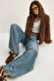 Women's Brown Hooded Lined Teddy Coat 2818 60281117