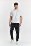 Men's Cotton Pique Zippered Pocket Sweatpants Black 5478-S - 2