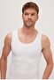 Men's super Slim Fit extra slim fit elastic white tank top corset - 2