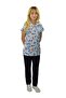 Unisex White Dental Pattern Scrubs Uniform Set for Dentist, Dental Doctor, Dental Technician - 5