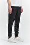Men's Cotton Pique Zippered Pocket Sweatpants Black 5478-S - 5