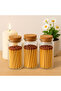 Brown Tip Safety Matches 2 Inch, 15s Burn - Glass Bottle with Cork Lid (3 Pack) - 3
