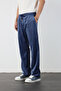 Thin F Corded Fabric Velvet Baggy Pants - 2