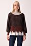 Silvery Ruffled Blouse - 2