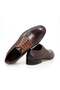Brown Lace-Up Genuine Leather Men's Shoes - 2