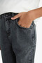 100% Cotton Wide Leg Straight Leg Jean Trousers for Boys F0453A825Wn - 7