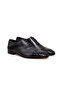 Black Color Lace-Up Genuine Leather Men's Shoes