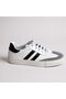 White Genuine Leather Lace-Up Women's Casual Sneaker - 2