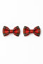 Girl's Plaid Christmas Hair Clips - 2