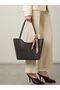 Scarf (Can Be Used to Show Variations) Zippered Shopper Hand and Shoulder Bag - 3