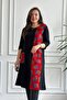 Cotton Dress with Pocket and Side Stripe Flannel Detail - 5