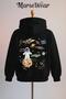 Astronaut Printed Cotton 3 Thread O Oversized Sweatshirt