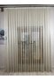 Elegance Sparkle Honeycomb Grounded Cappuccino Tulle Curtain (No Pleats, Plain Stitching) - 5