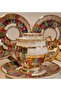 Ginza Pervi̇z Porcelain Hand Painted Coffee Cup Set - 5