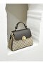 Stylish Mink Dotted Women's Clutch Bag Model, Modern Design, Daily Use, Practical and Convenient Bag - 2