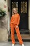 Women's Winter Brushed Inside Tracksuit Set Top and Bottom Set - 4