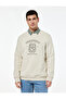 Long Sleeve Ribbed Crew Neck Printed Sweatshirt - 3