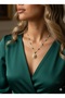 316L Steel Necklace Tarnish-Free Antiallergic with Pearl Figure (2 Years Importer Warranty) - 3