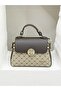 Stylish Mink Dotted Women's Clutch Bag Model, Modern Design, Daily Use, Practical and Convenient Bag