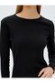 Basic Long Sleeve Crew Neck Cotton T-Shirt - 5