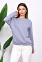 Gray Crew Neck Two Thread Sweatshirt - 3