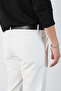 Hidden Waist Elastic Flexible Fabric Slim Fit Pants - 5