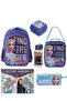 Licensed Premium Primary School Bag Set Lunch Box Water Bottle Pencil Case Lunch Container and File - 2